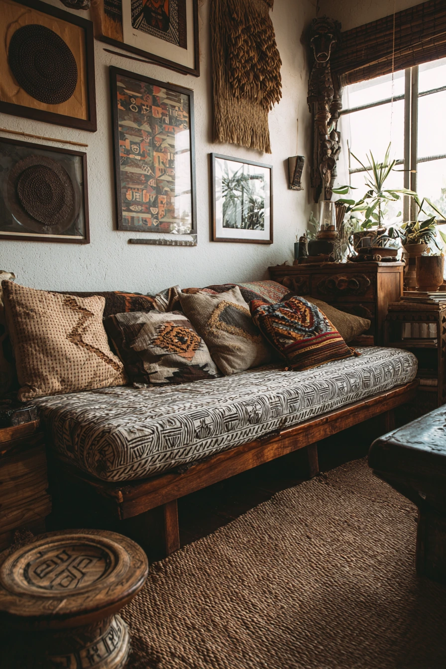 afrohemian decor living room 18