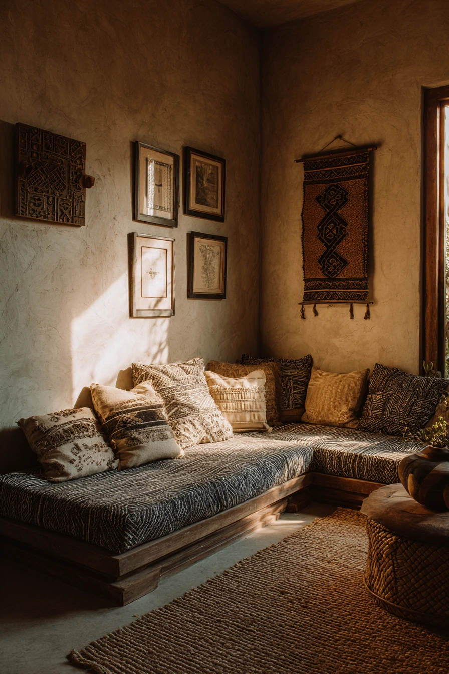 afrohemian decor living room 20