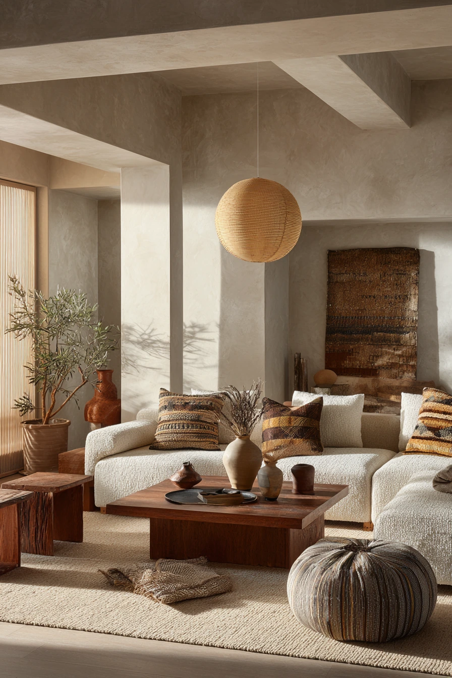afrohemian decor living room 27