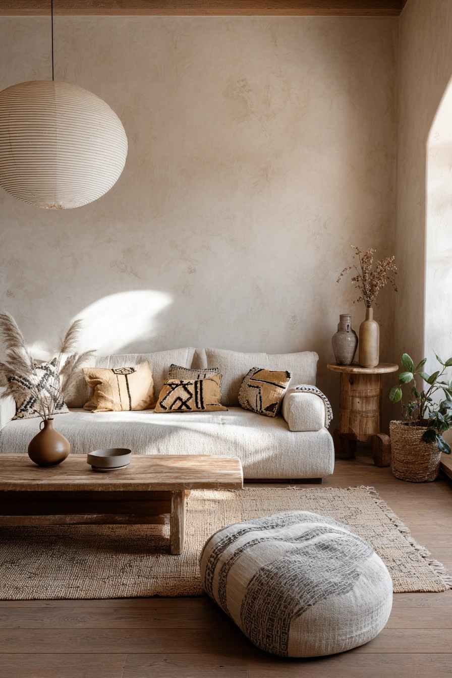 afrohemian decor living room 28