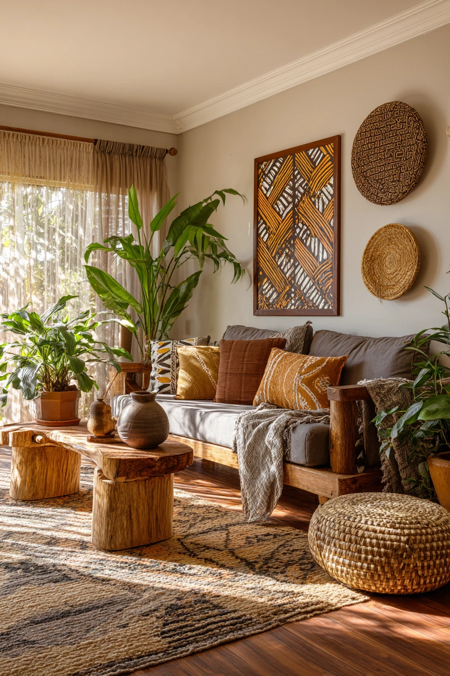 afrohemian decor living room 31