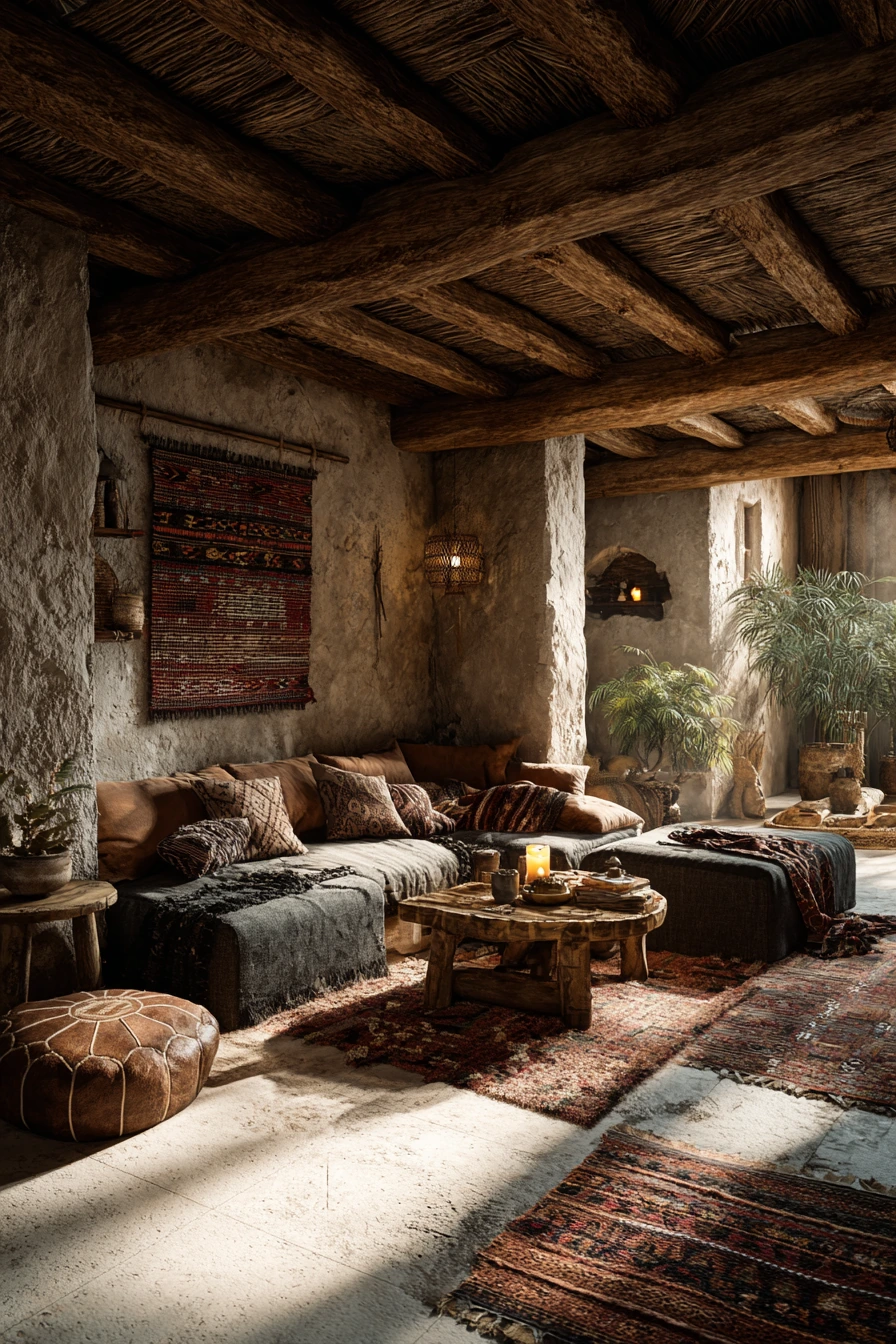 afrohemian decor living room 35