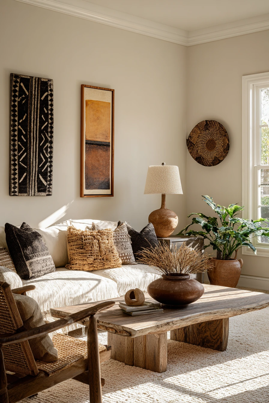 afrohemian decor living room 40