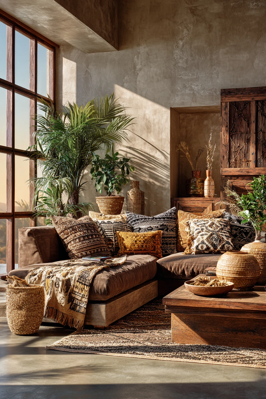 afrohemian decor living room 5