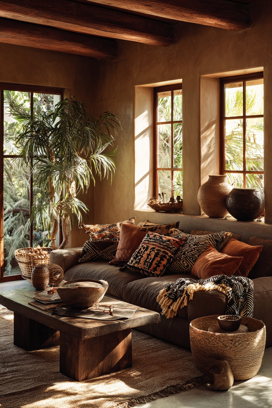 afrohemian decor living room 6