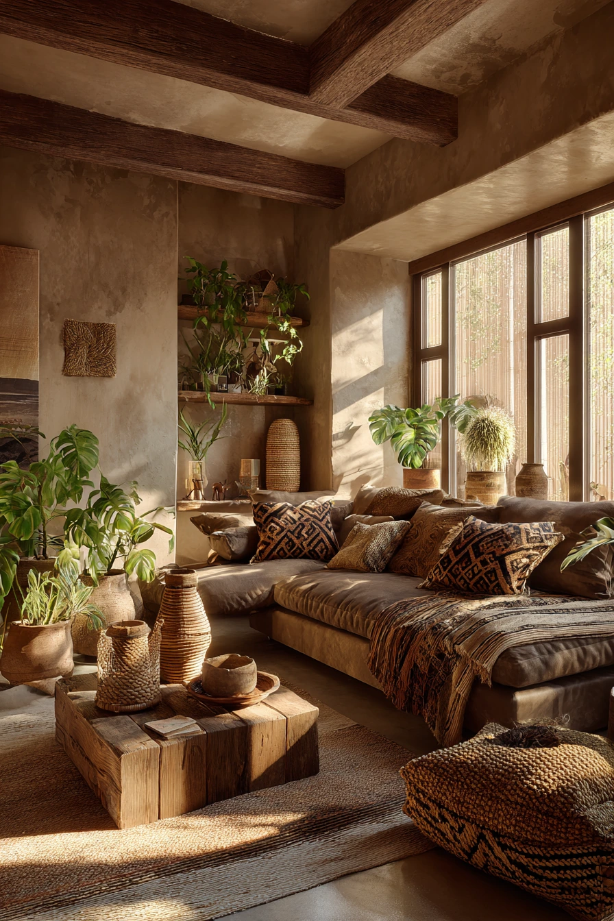 afrohemian decor living room 7