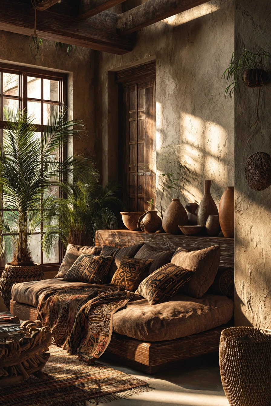 afrohemian decor living room 8