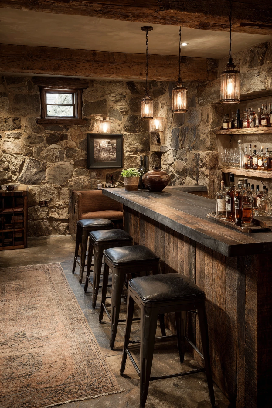 basement bar ideas 20