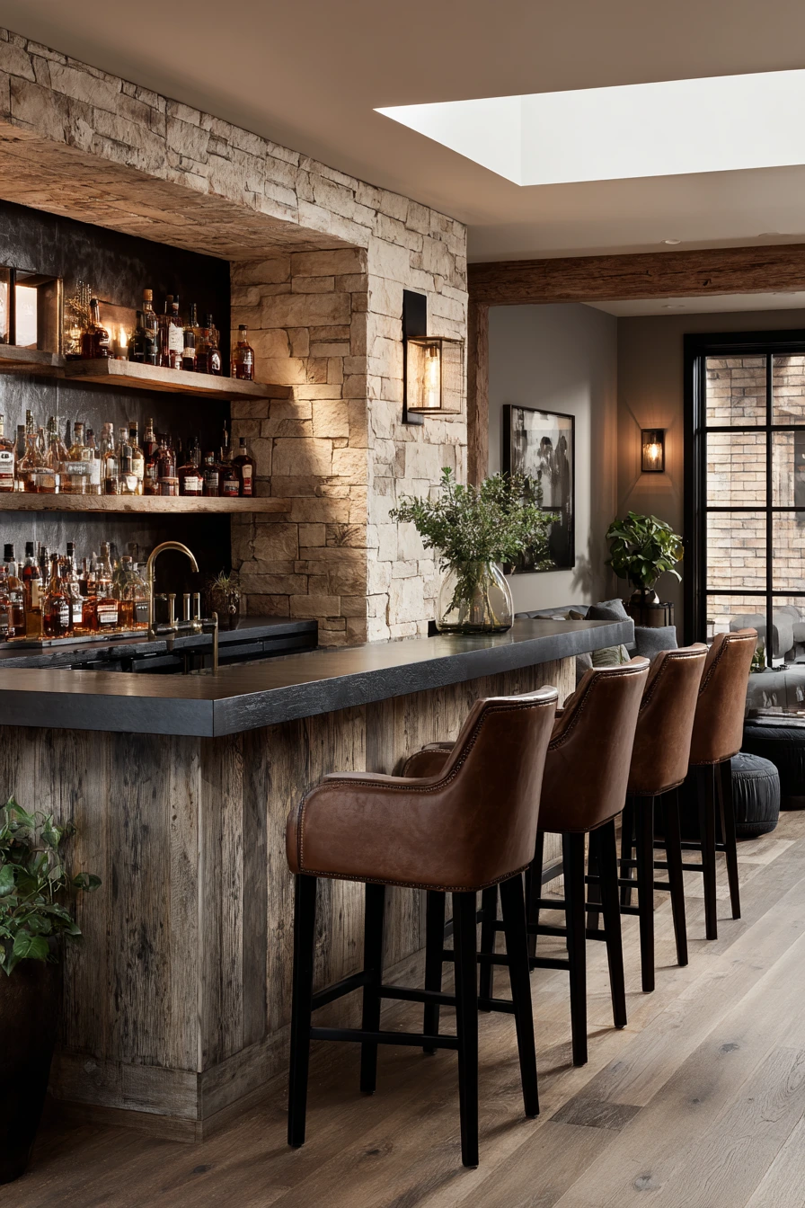 basement bar ideas 37