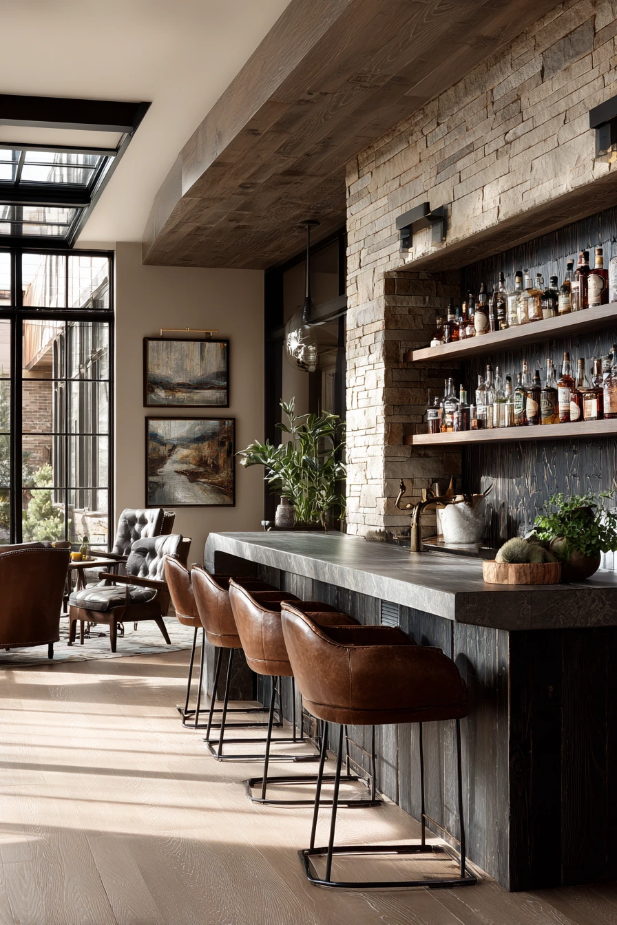 basement bar ideas 39