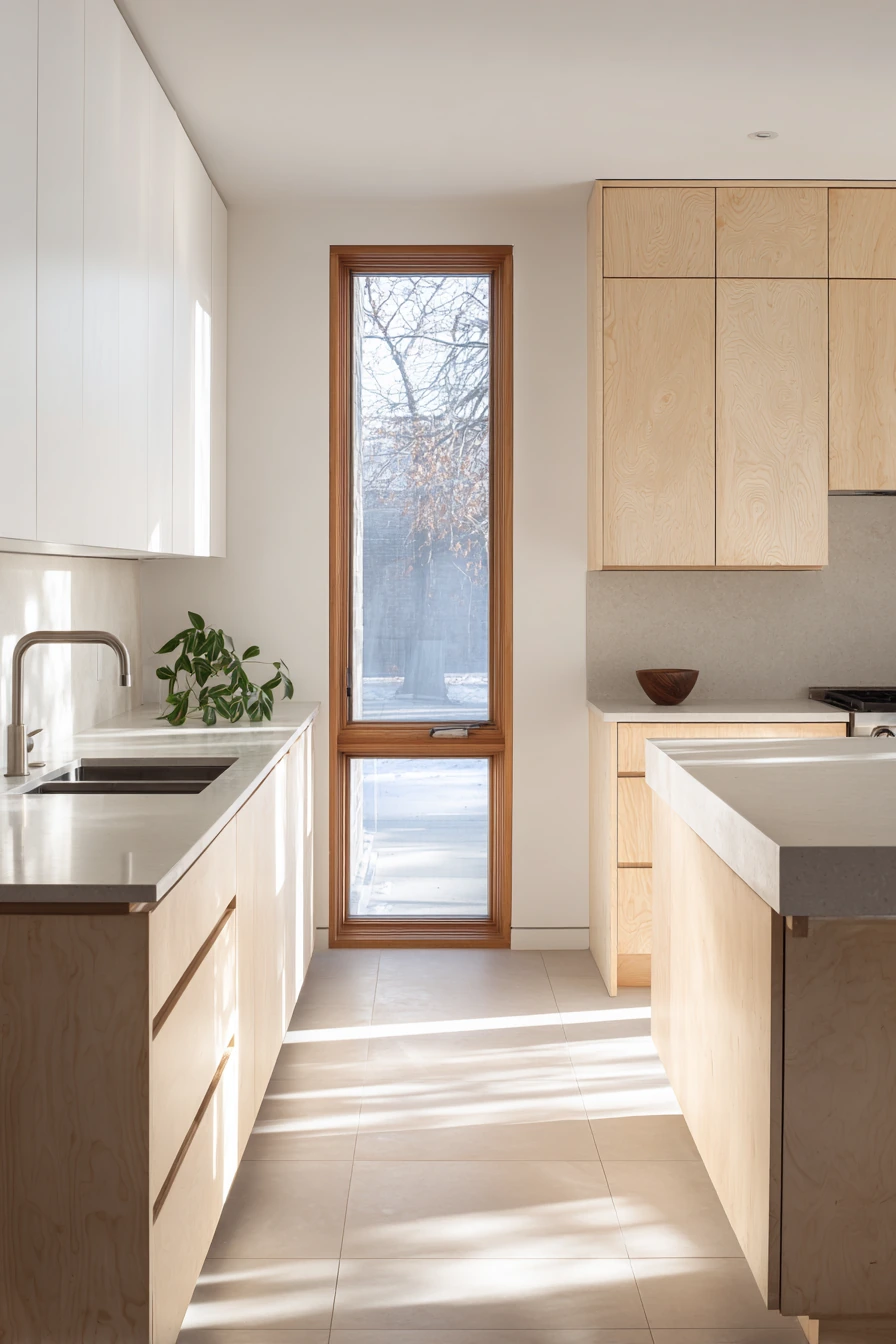 birch kitchen cabinets 1