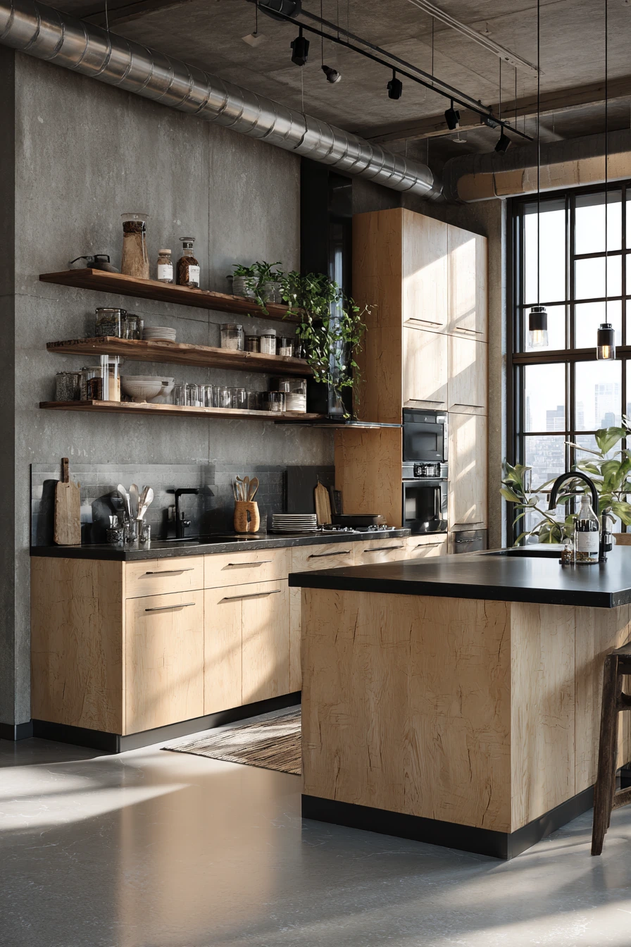birch kitchen cabinets 36