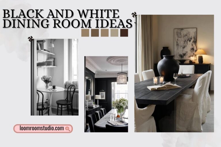 black and white dining room ideas