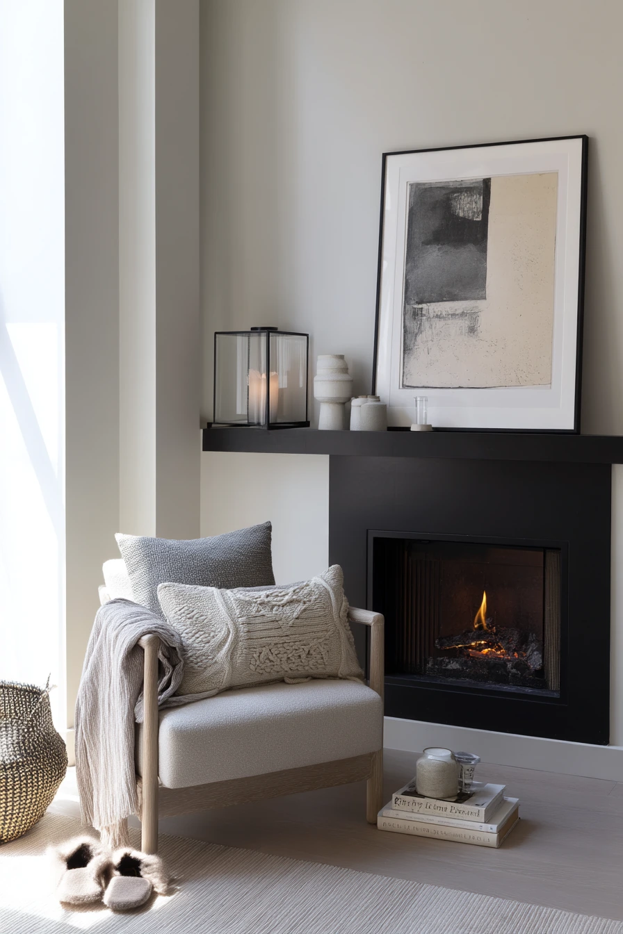 black fireplace ideas 10