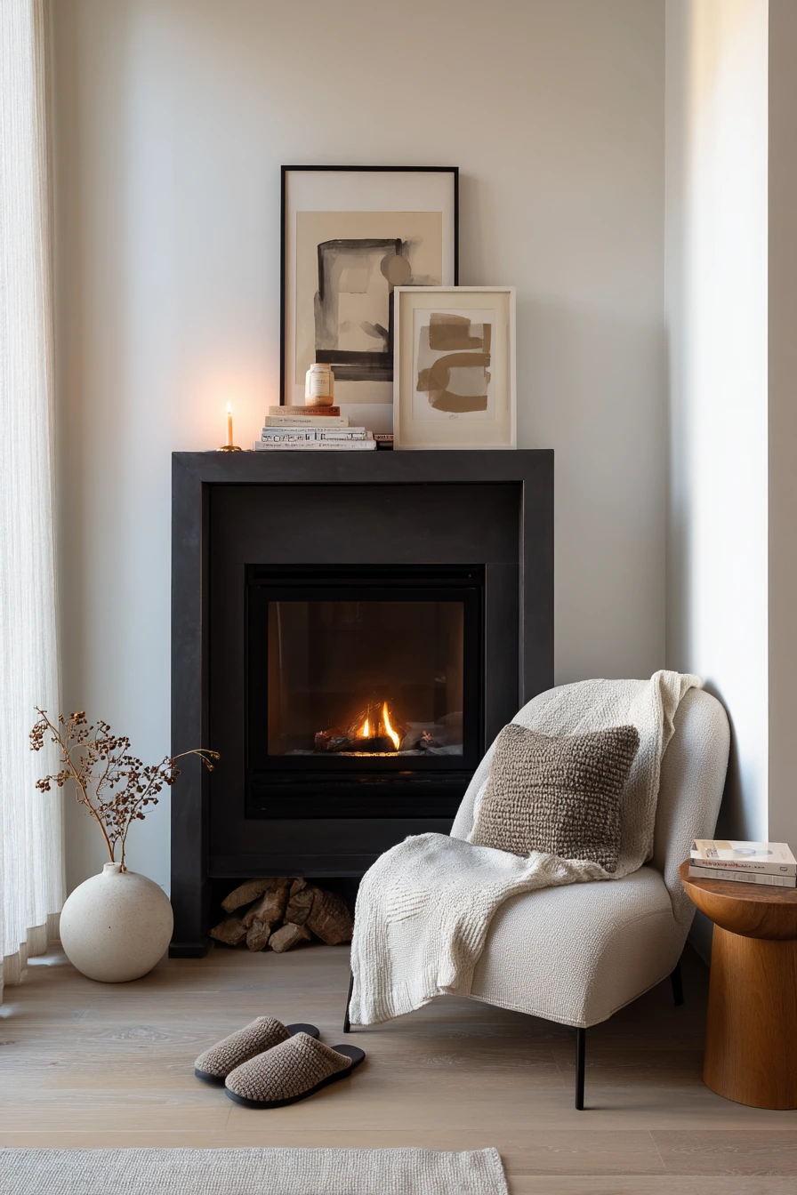 black fireplace ideas 12
