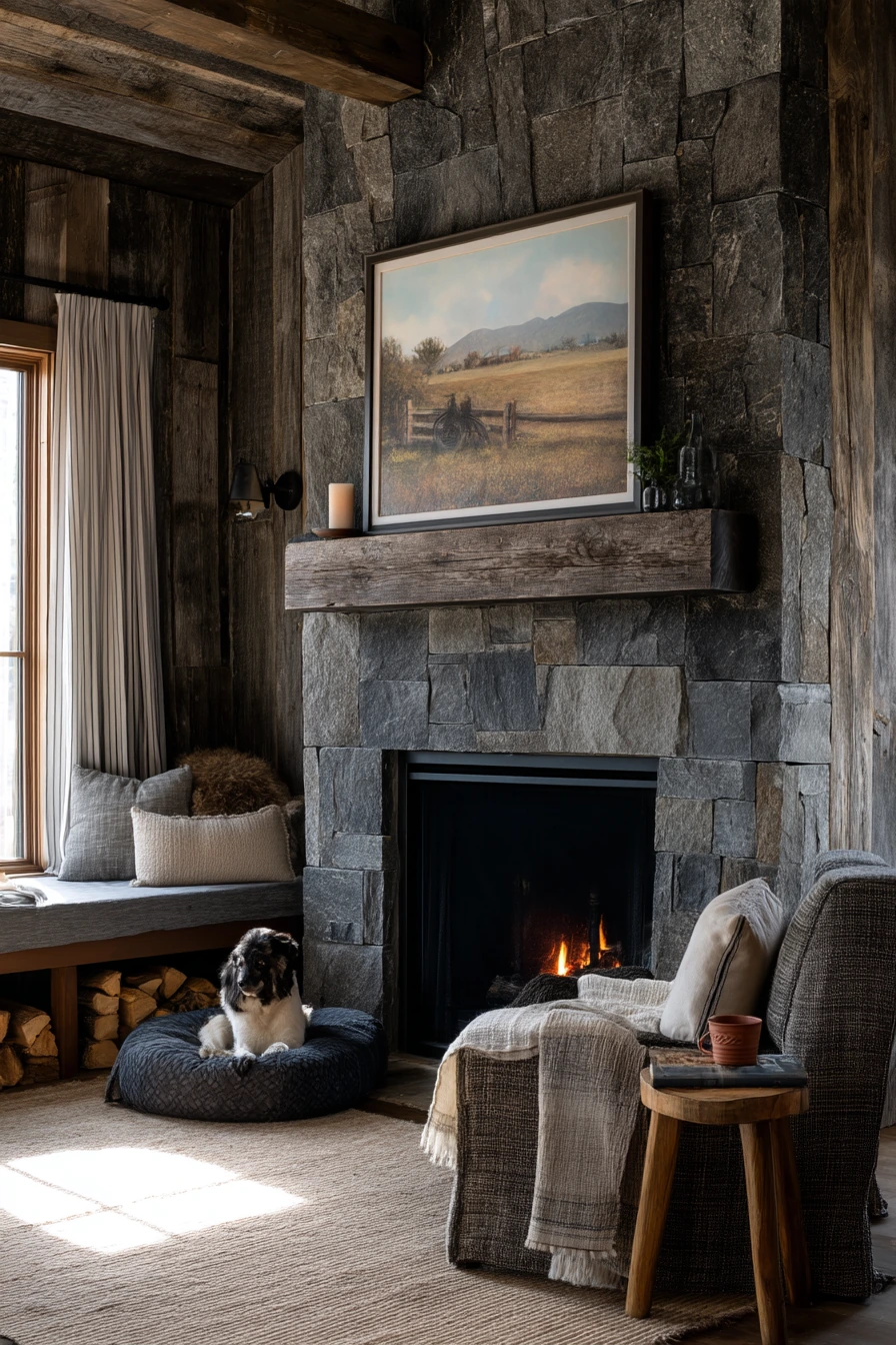 black fireplace ideas 17