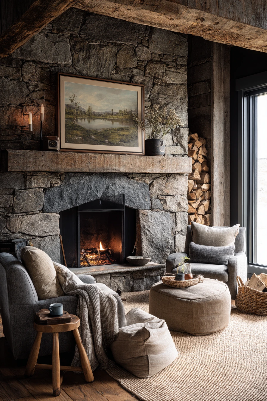 black fireplace ideas 19