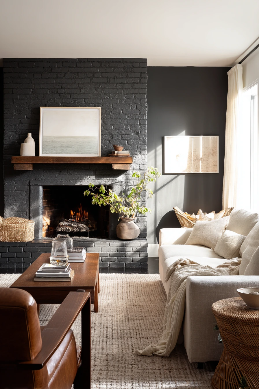 black fireplace ideas 2