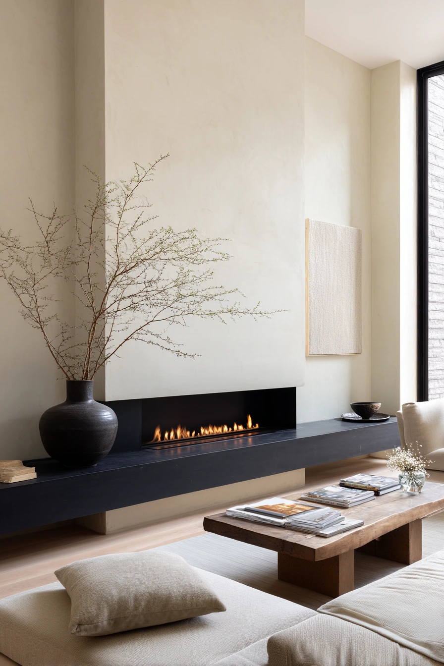 black fireplace ideas 22