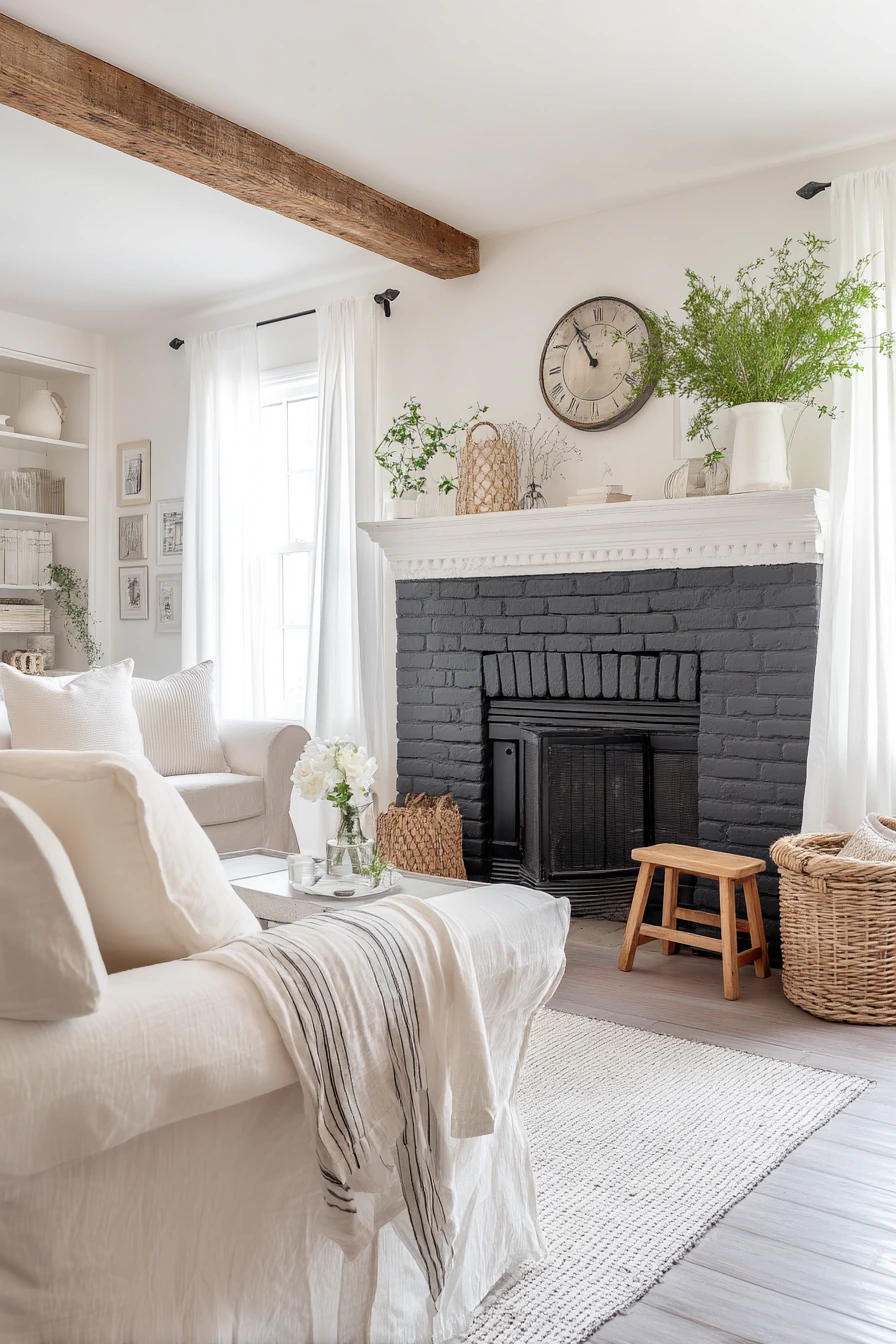 black fireplace ideas 29