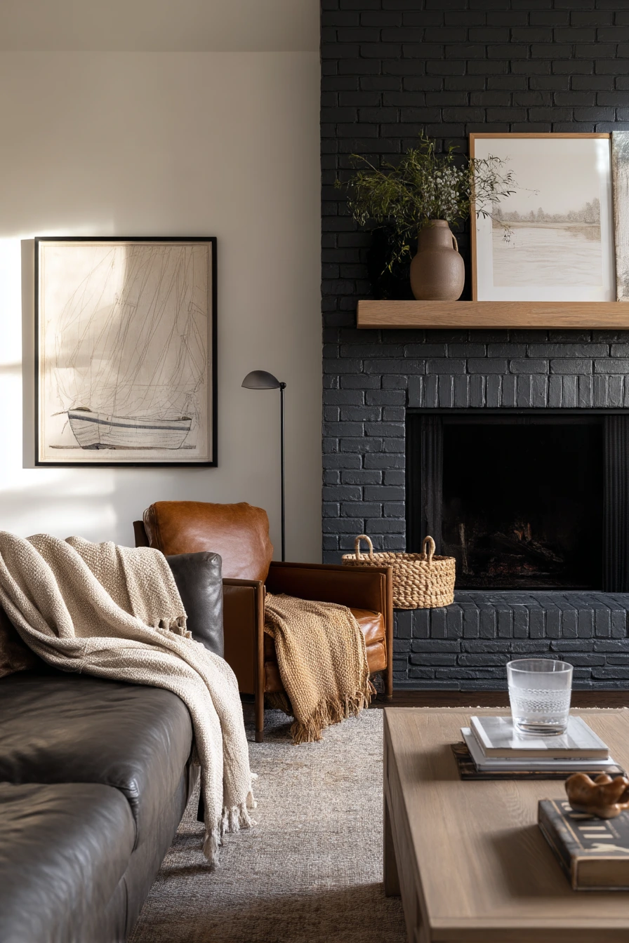 black fireplace ideas 4
