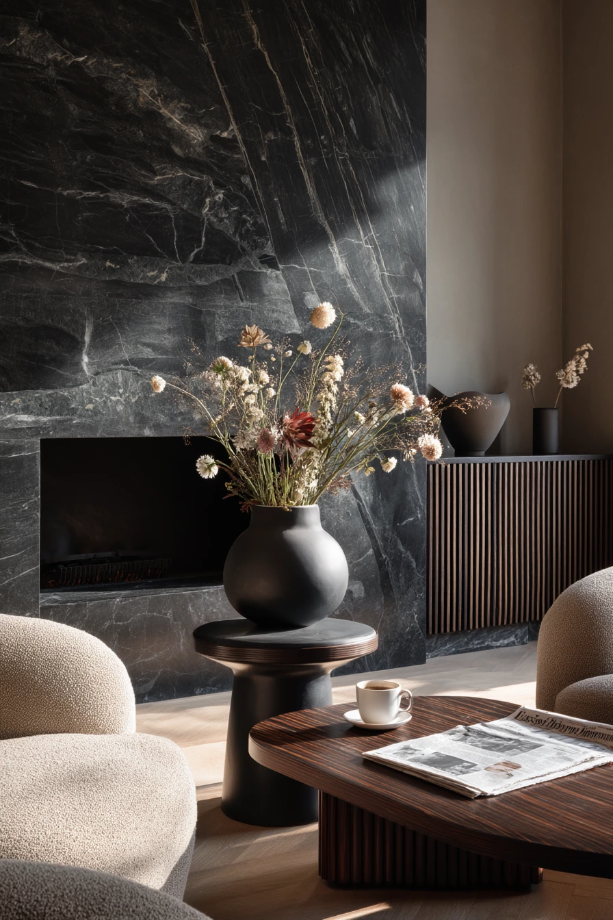black fireplace ideas 6