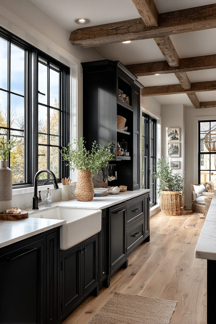 black kitchen cabinets 16