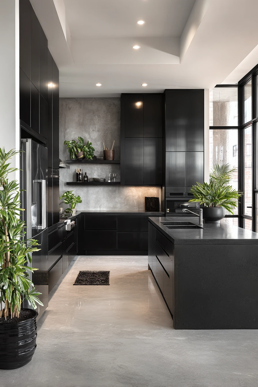black kitchen cabinets 17