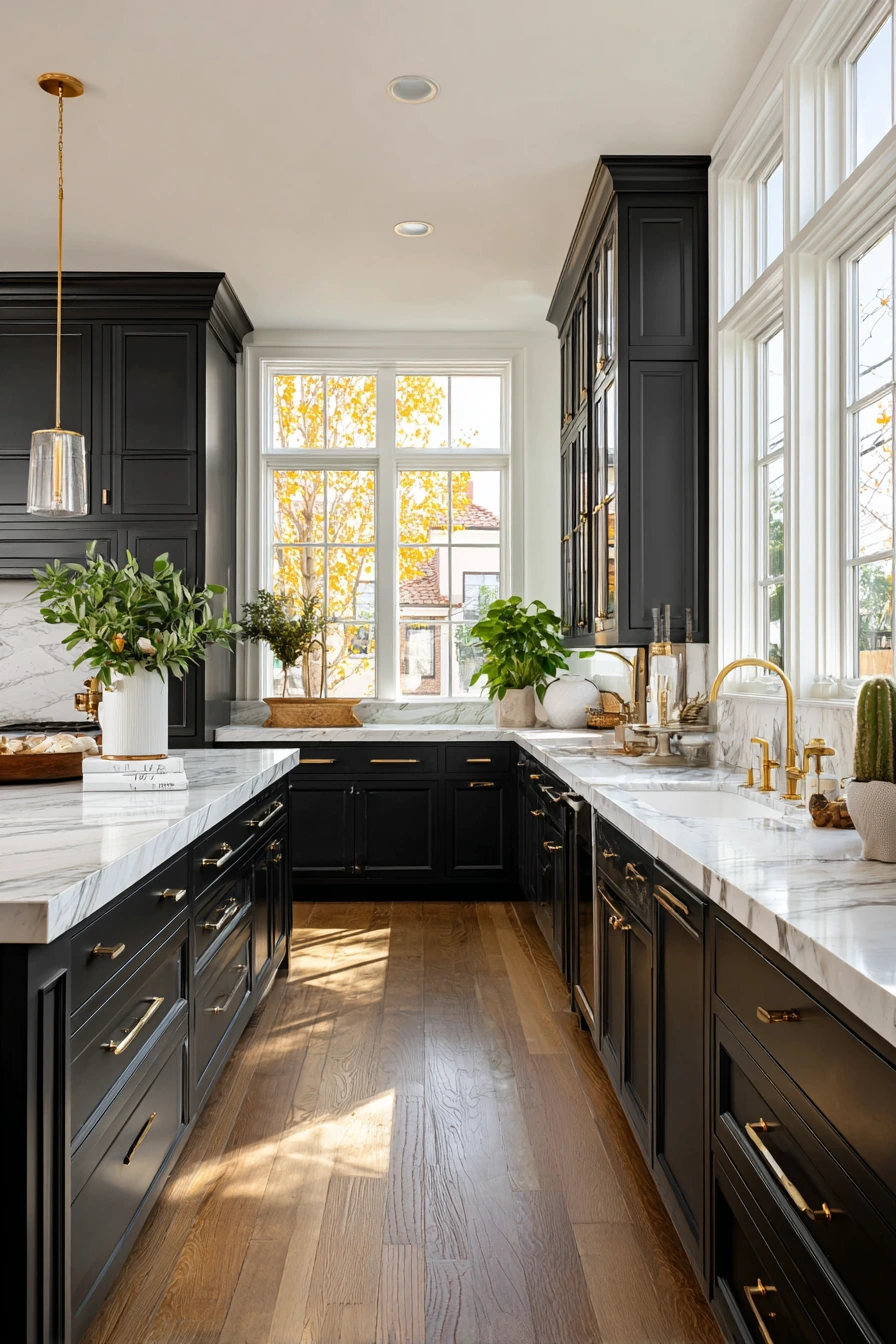 black kitchen cabinets 21