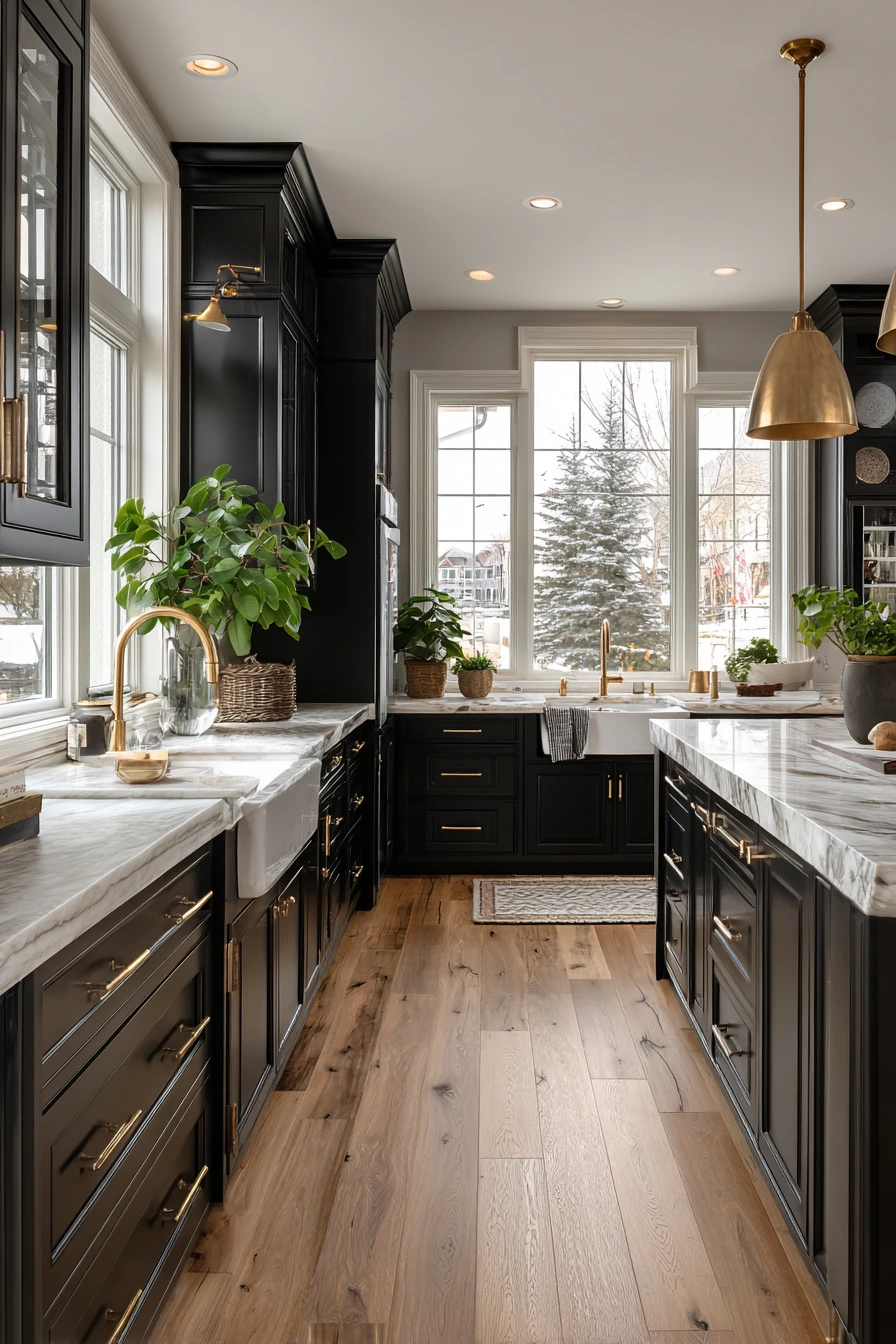 black kitchen cabinets 23