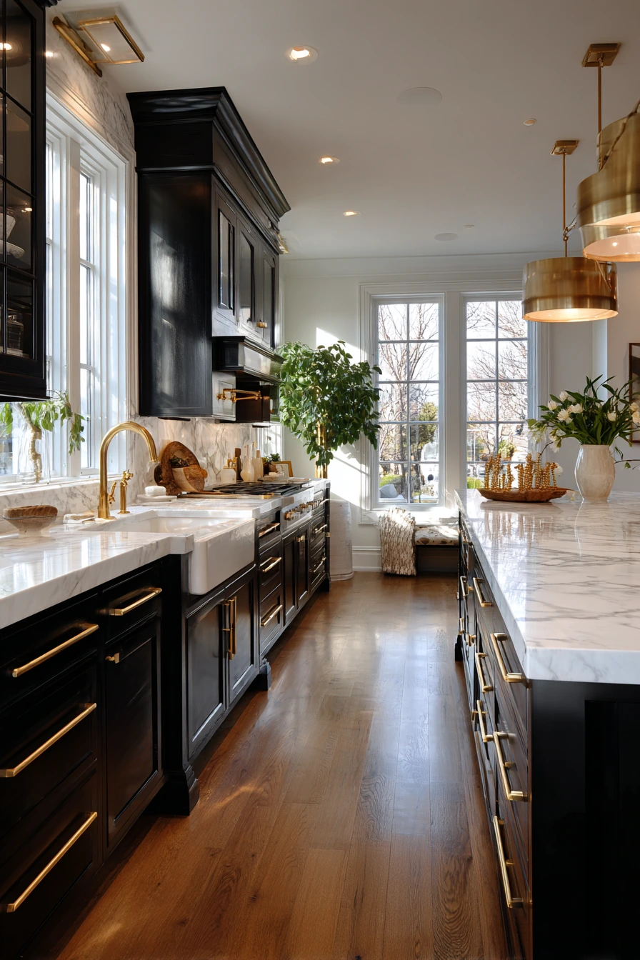 black kitchen cabinets 24