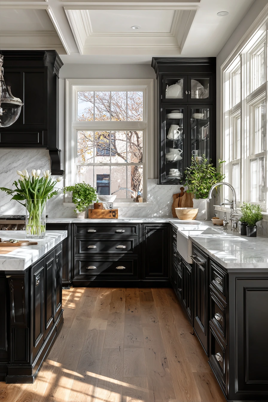 black kitchen cabinets 29