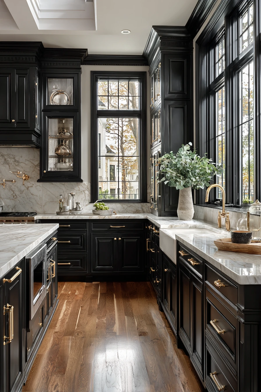 black kitchen cabinets 32