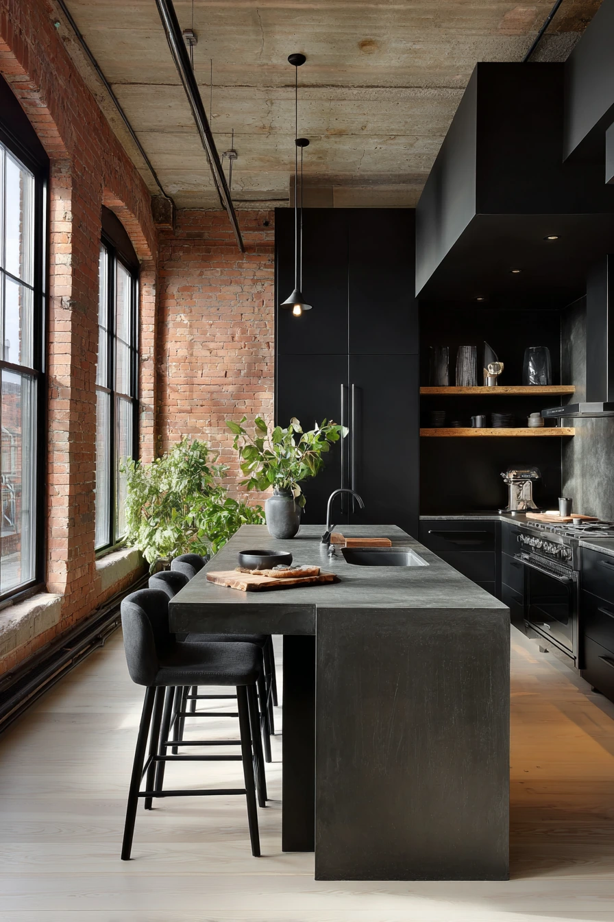 black kitchen cabinets 34