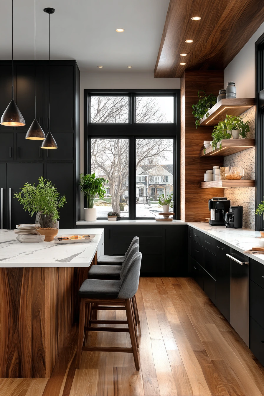 black kitchen cabinets 38