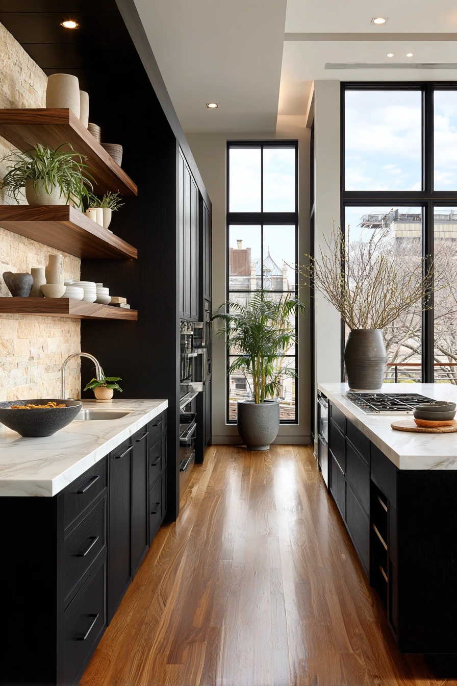 black kitchen cabinets 40