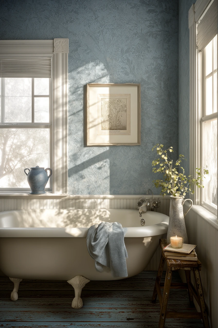 blue bathroom ideas 20