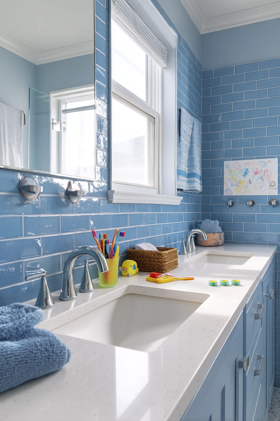 blue bathroom ideas 27