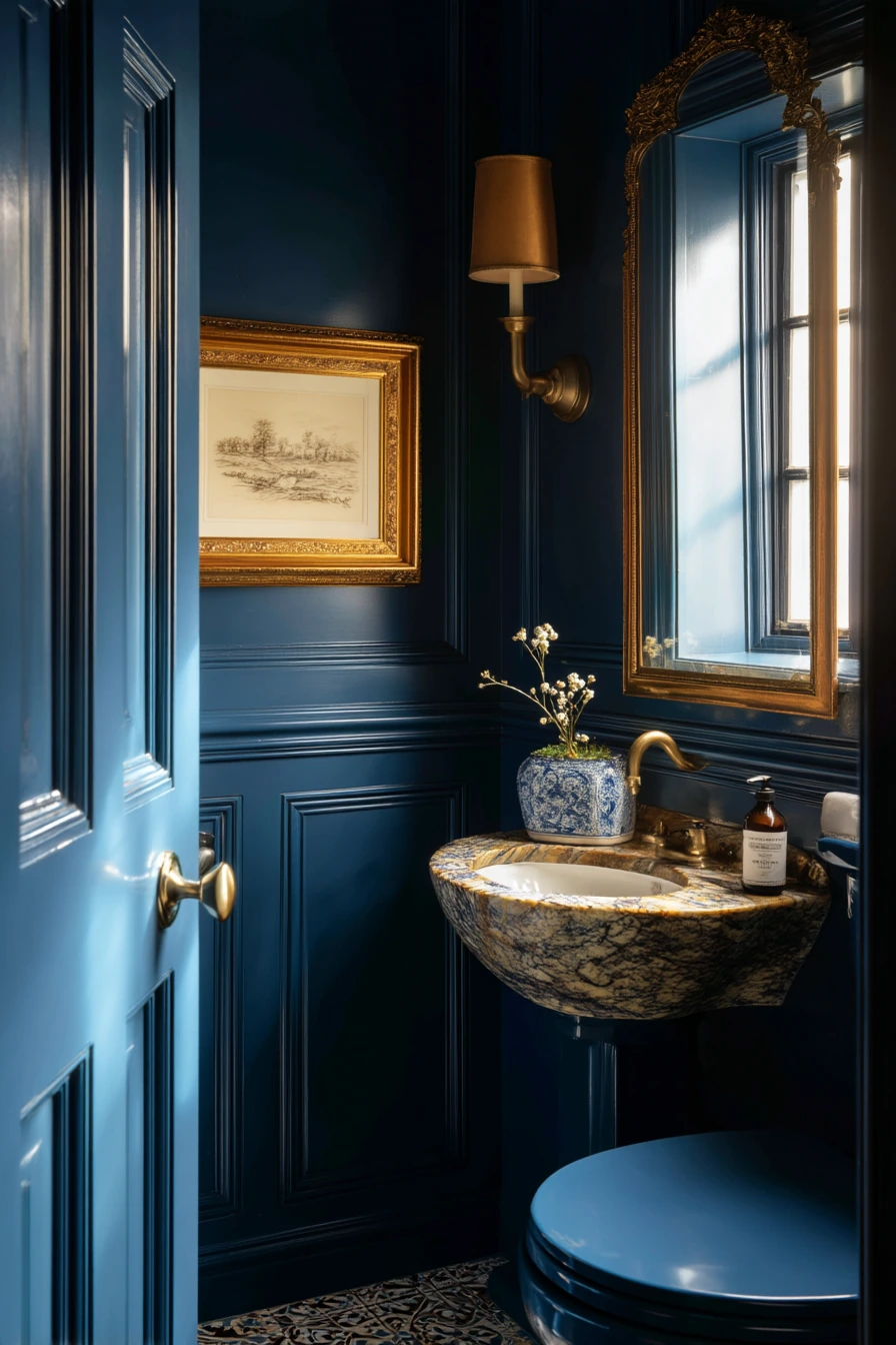 blue bathroom ideas 35