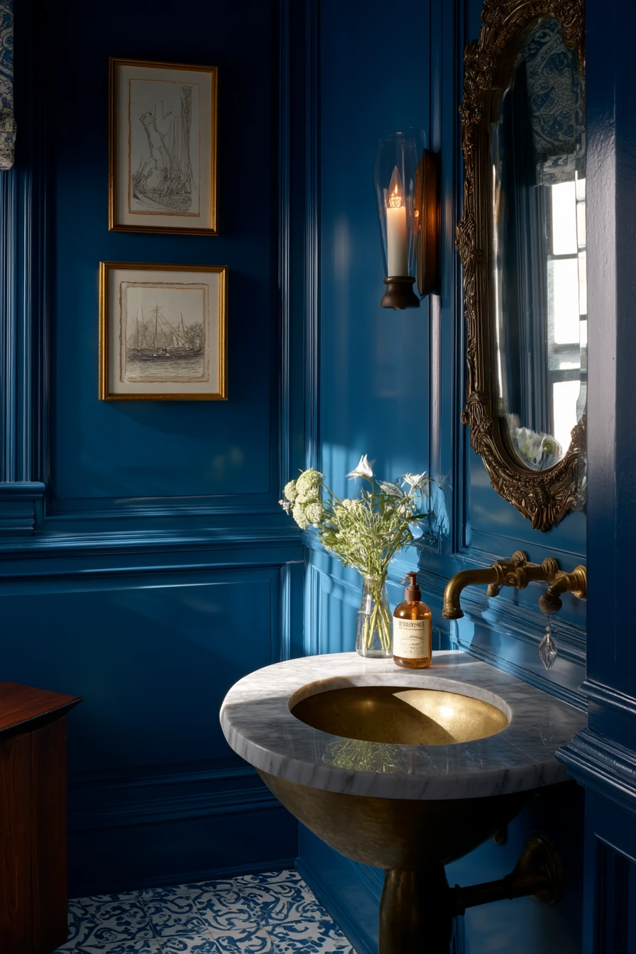 blue bathroom ideas 36