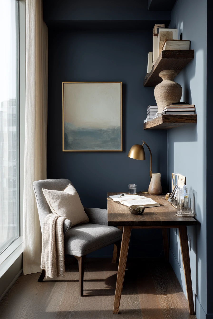 blue home office ideas 1