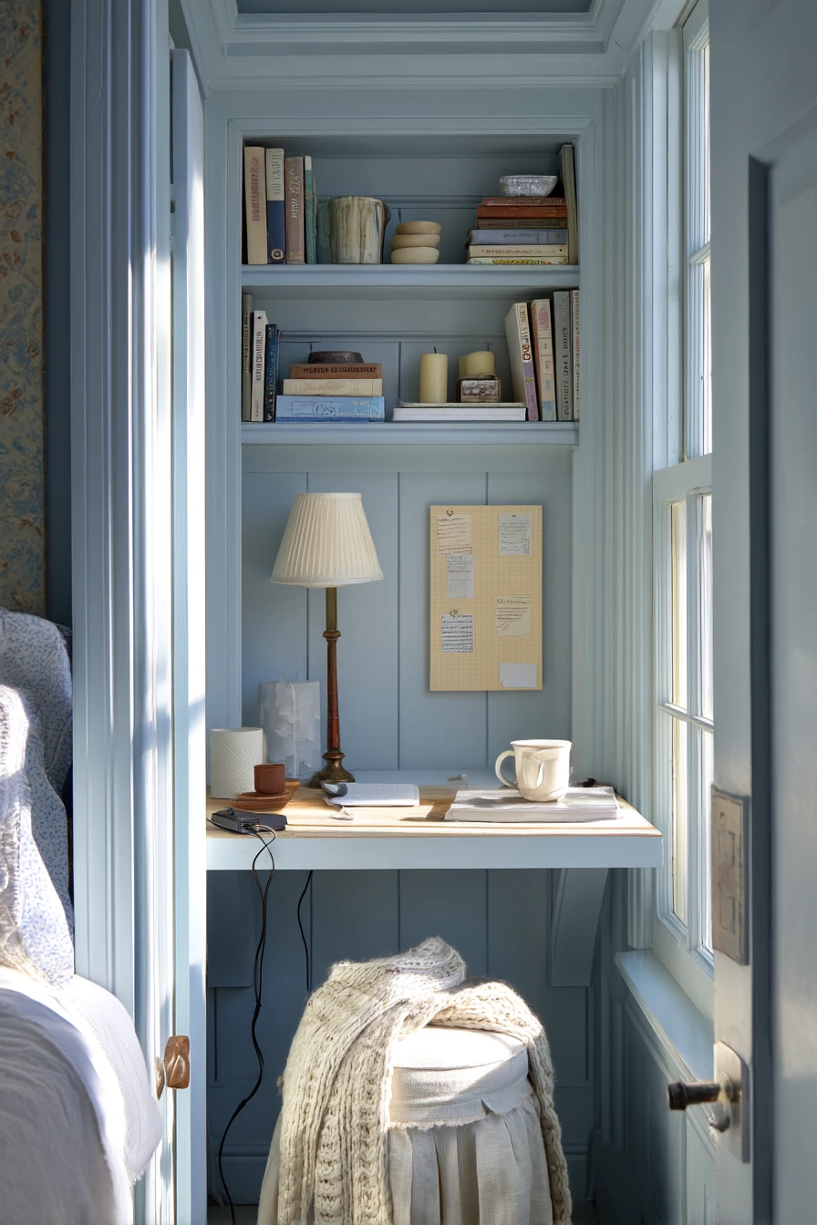 blue home office ideas 13