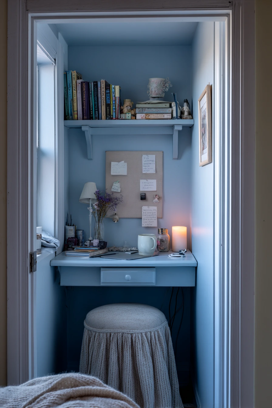 blue home office ideas 15