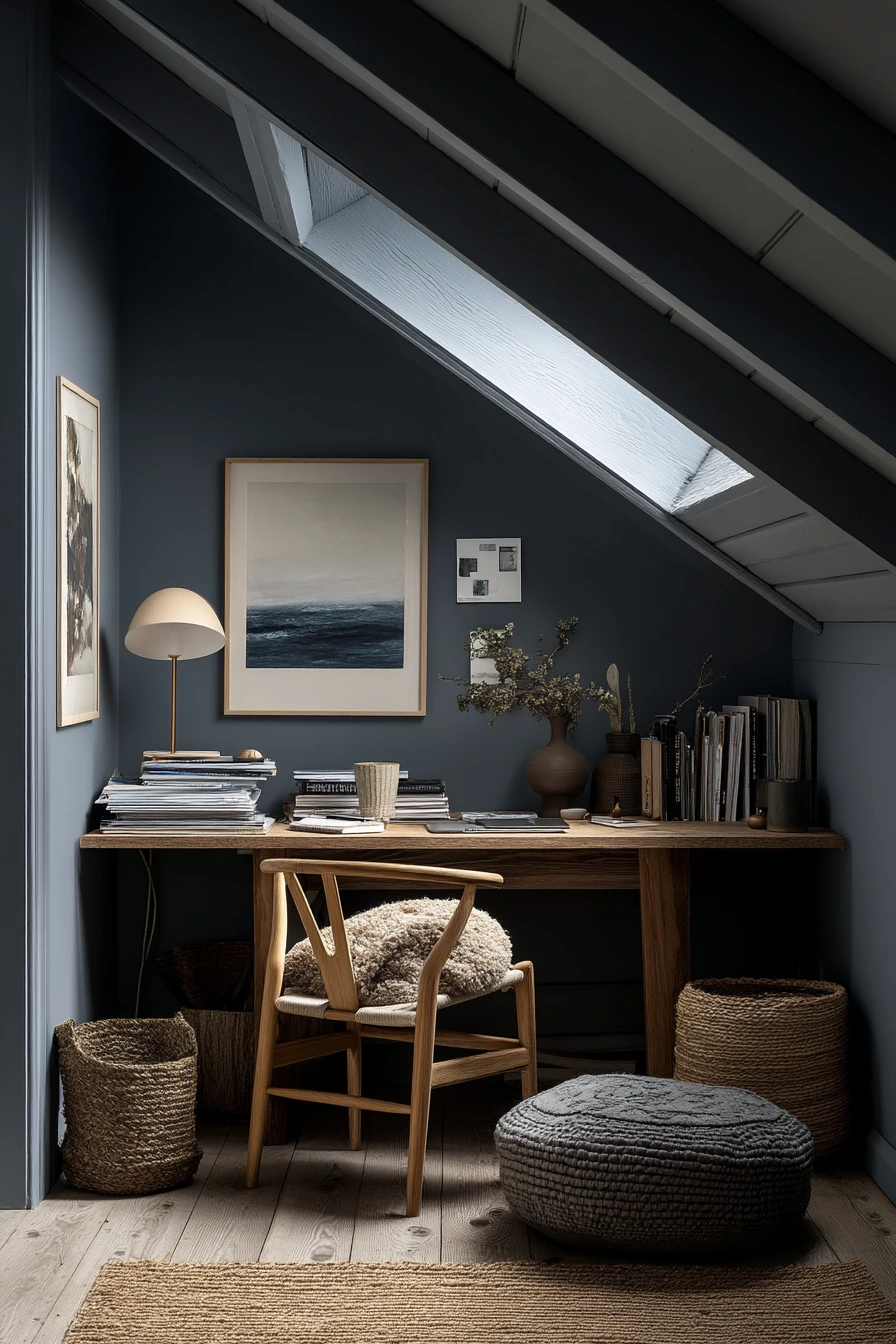 blue home office ideas 22