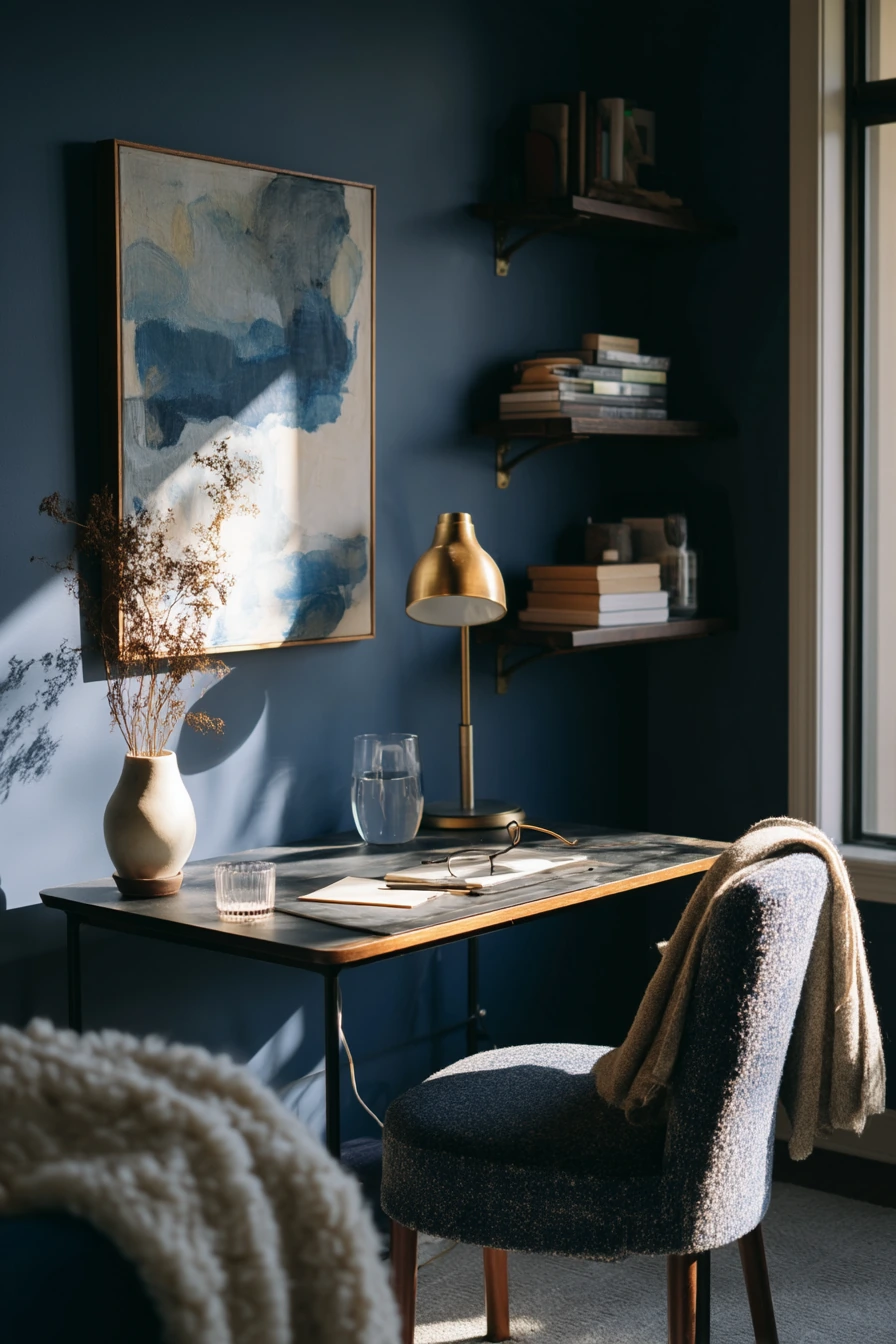 blue home office ideas 3