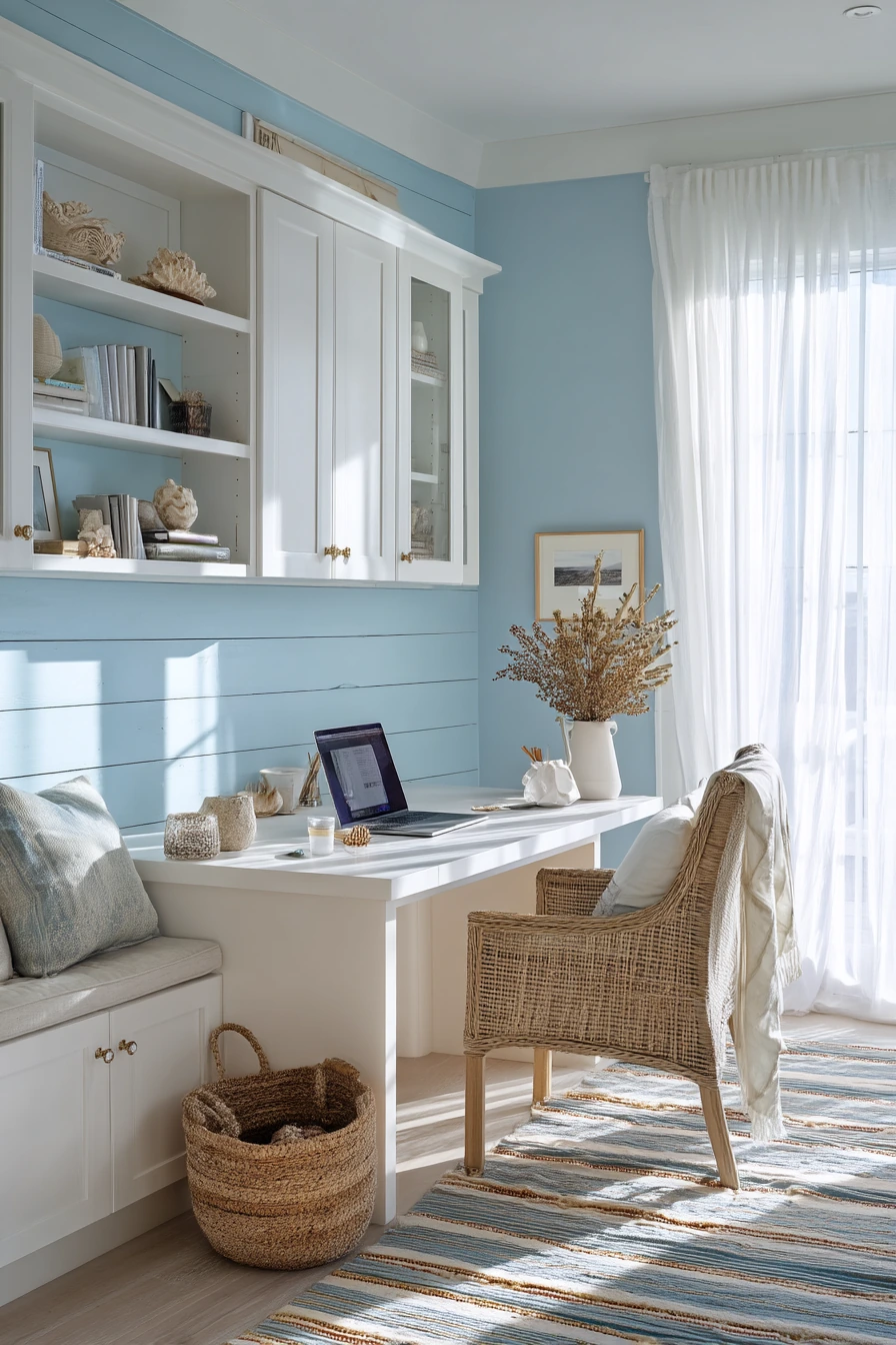 blue home office ideas 6