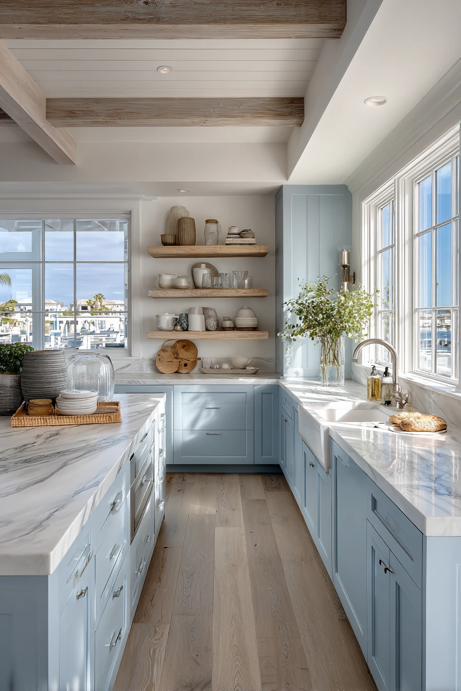 blue kitchen cabinets 22