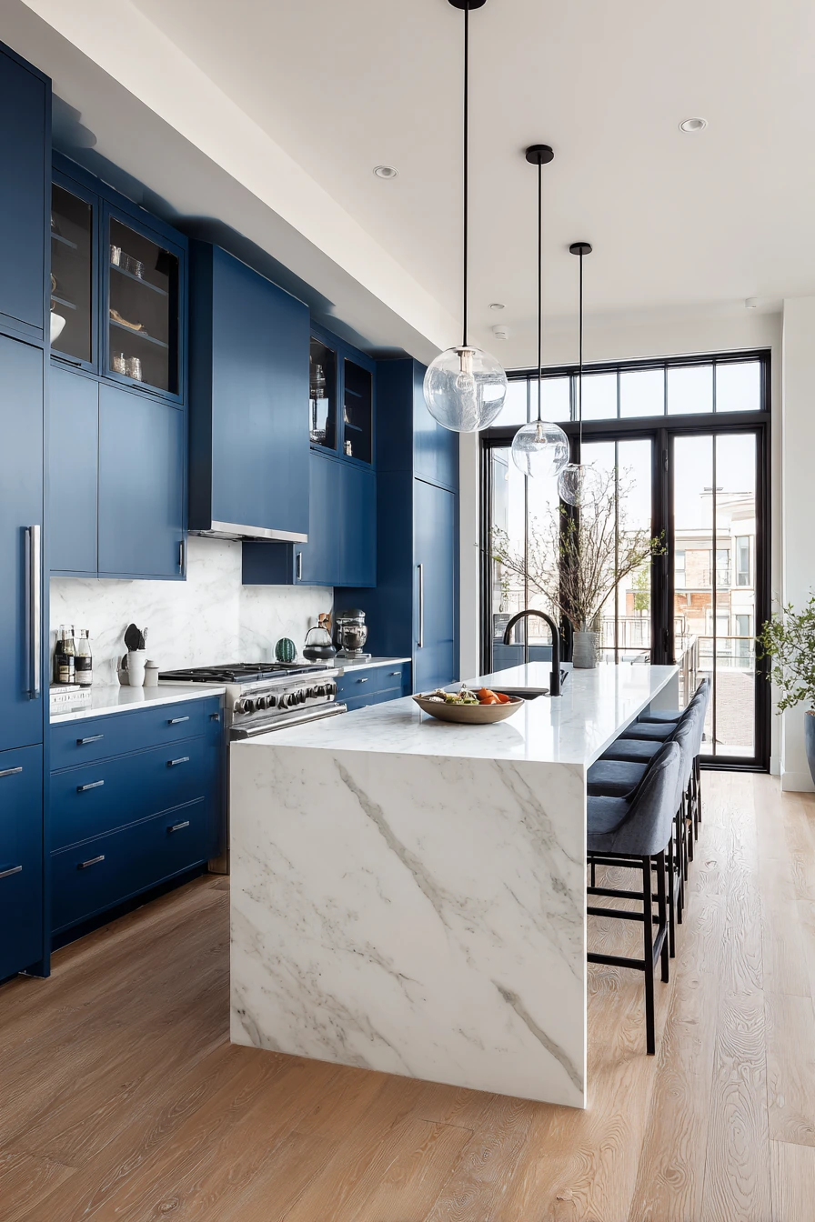 blue kitchen cabinets 28