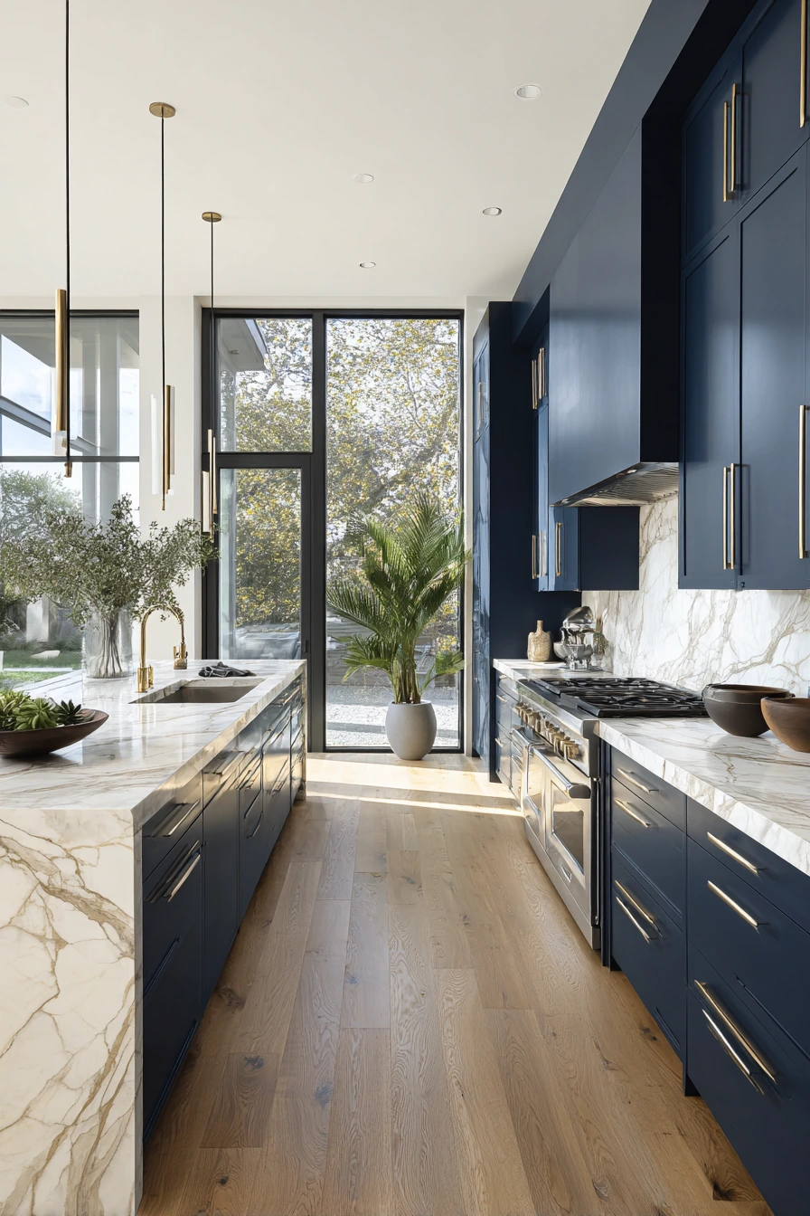 blue kitchen cabinets 3