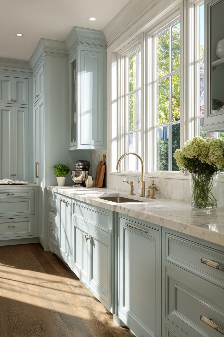 blue kitchen cabinets 32